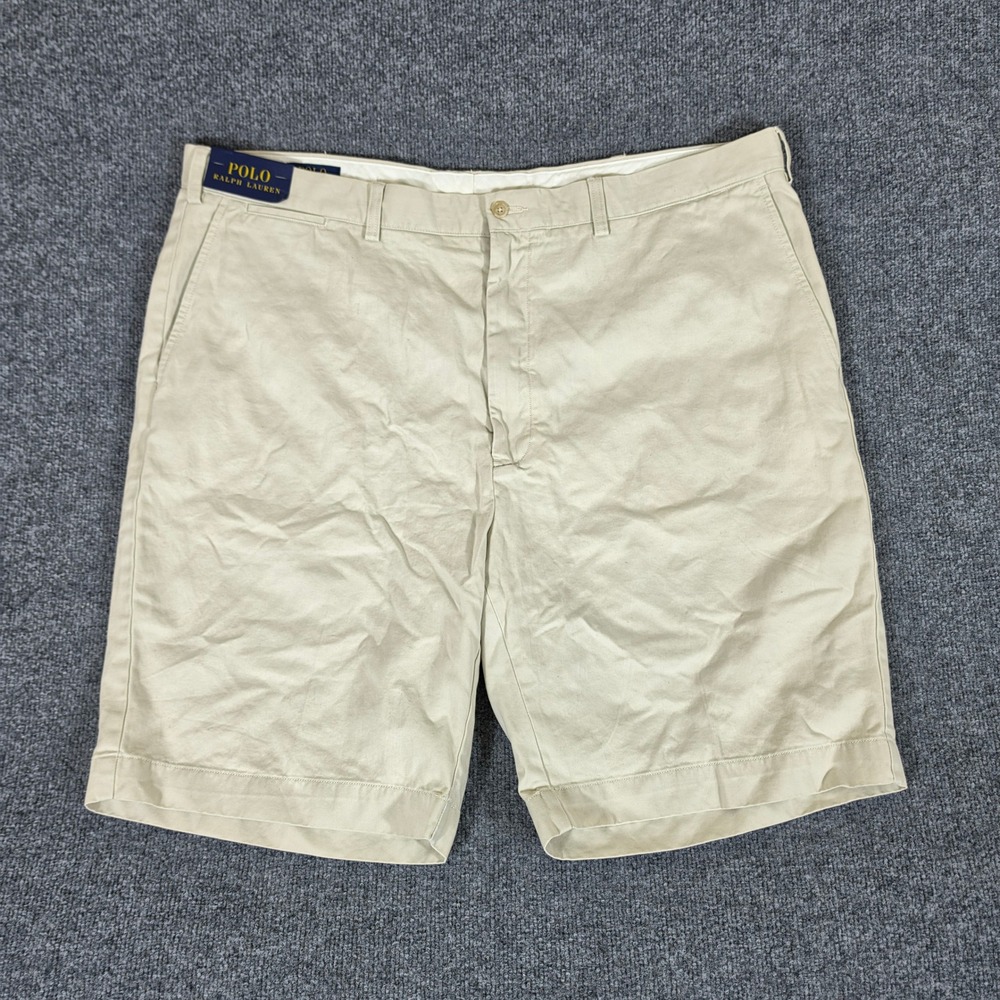 NWT Polo Ralph Lauren Mens Size 44B Basic Sand Chino Shorts Preppy Casual